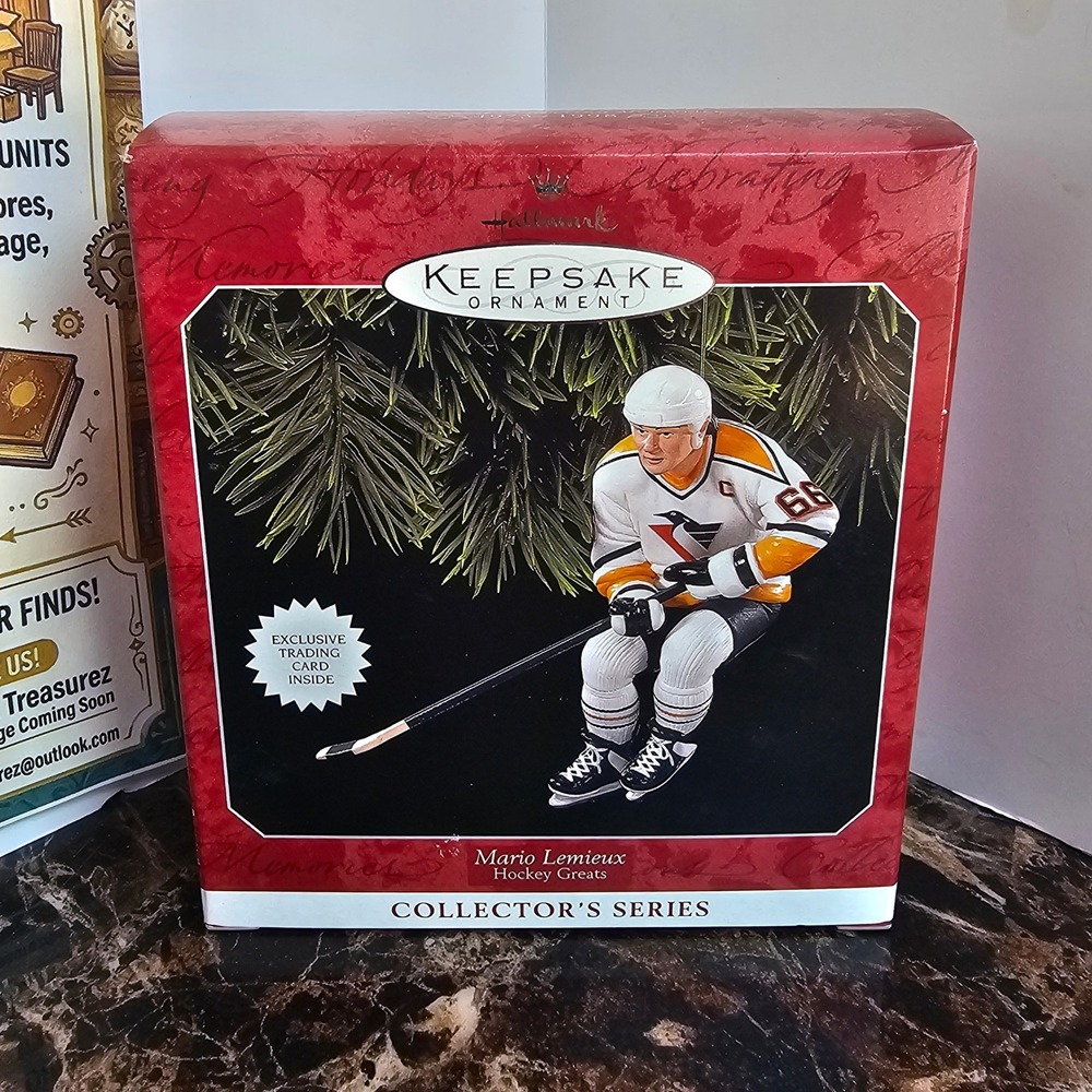 Hallmark Keepsake 1998 Mario Lemieux Hockey Greats Ornament Pittsburgh Penguins